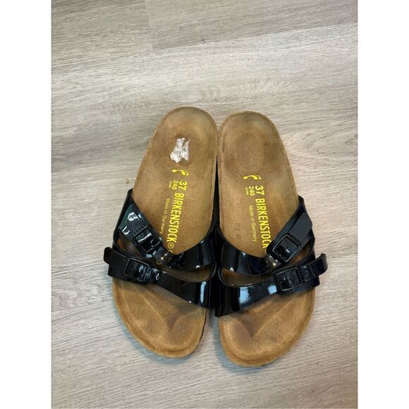 Birkenstock Patent Leather Sandals Sz 37/6 - Picture 2 of 5